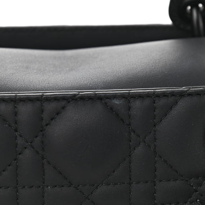 Christian Dior Ultra Matte Calfskin Cannage Medium Lady Dior Black 11 of 12