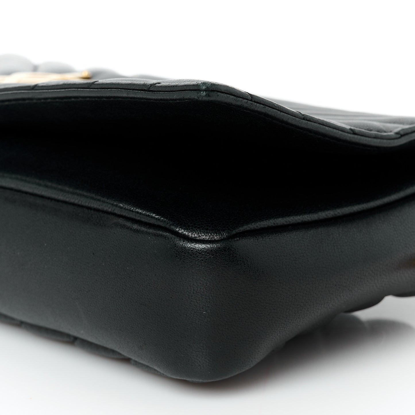 Lambskin Matelasse Monogram Kate 99 Black