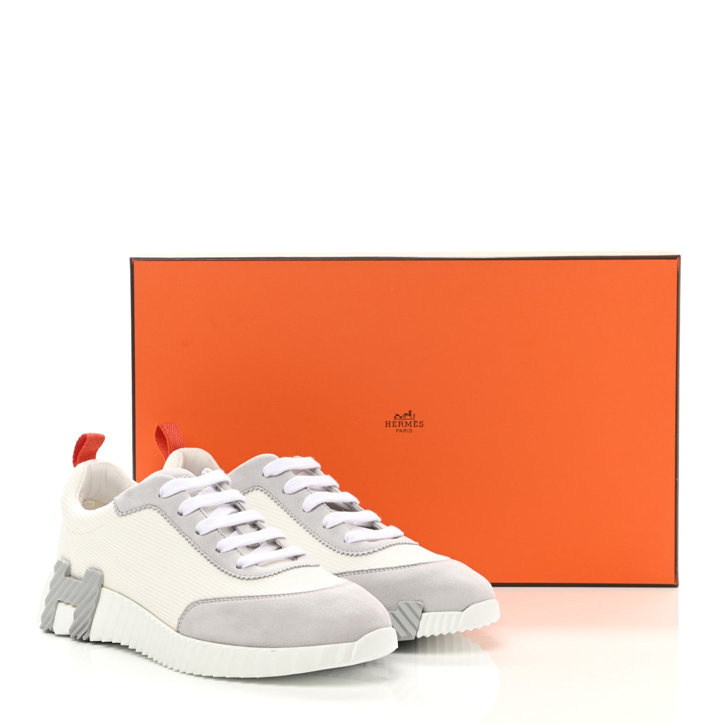 Technical Canvas Suede Goatskin Bouncing Sneakers 37 White Multicolor