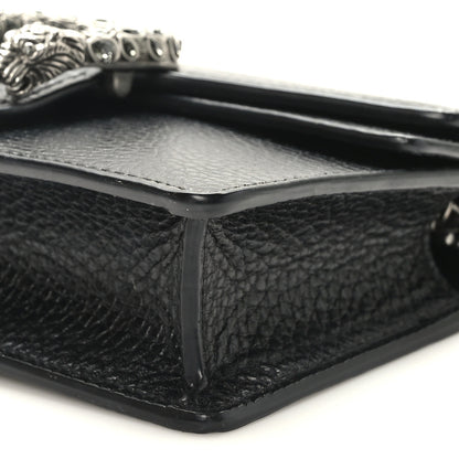 Gucci Calfskin Super Mini Dionysus Shoulder Bag Black 8 of 9