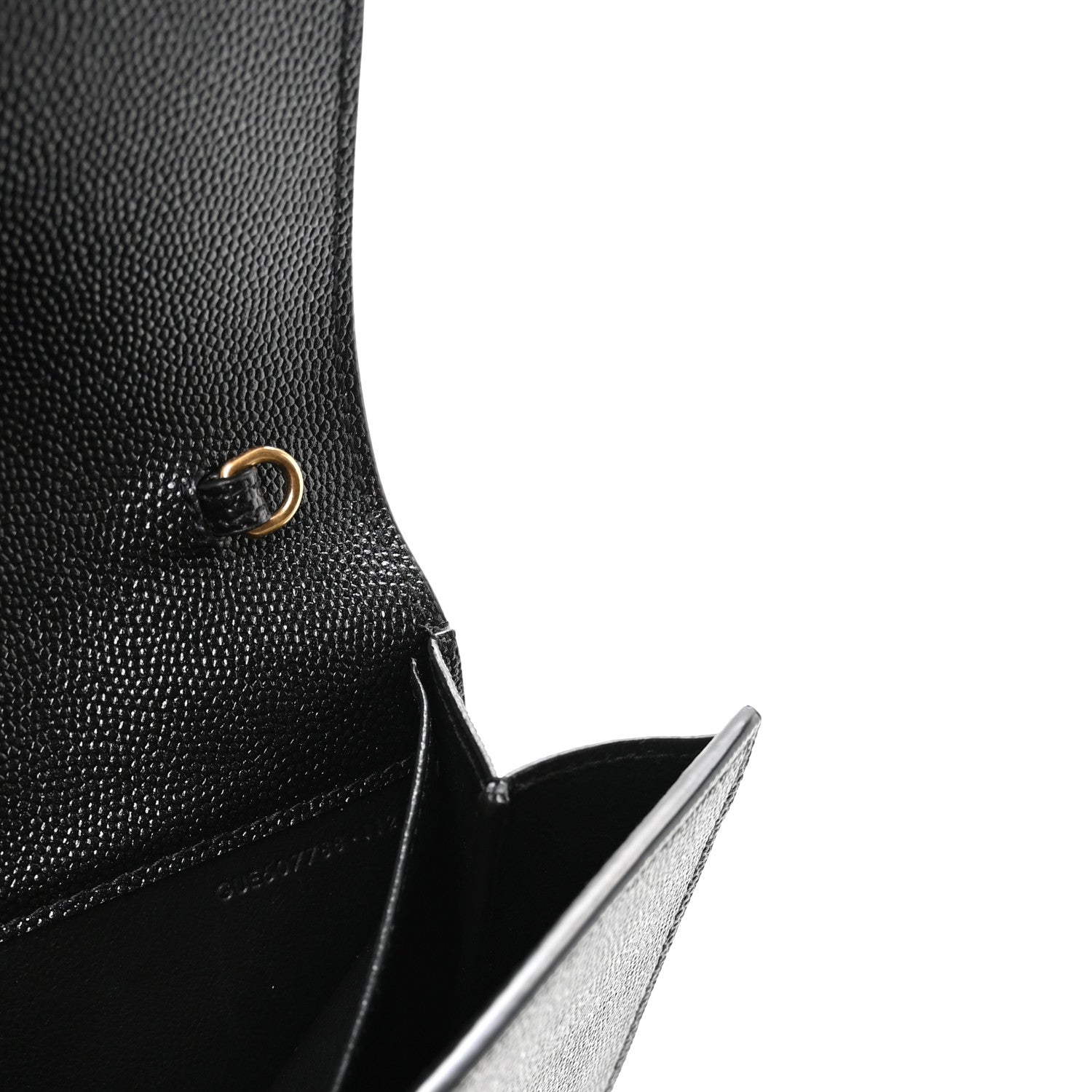 Saint Laurent Grain De Poudre Uptown Chain Wallet Black 8 of 12