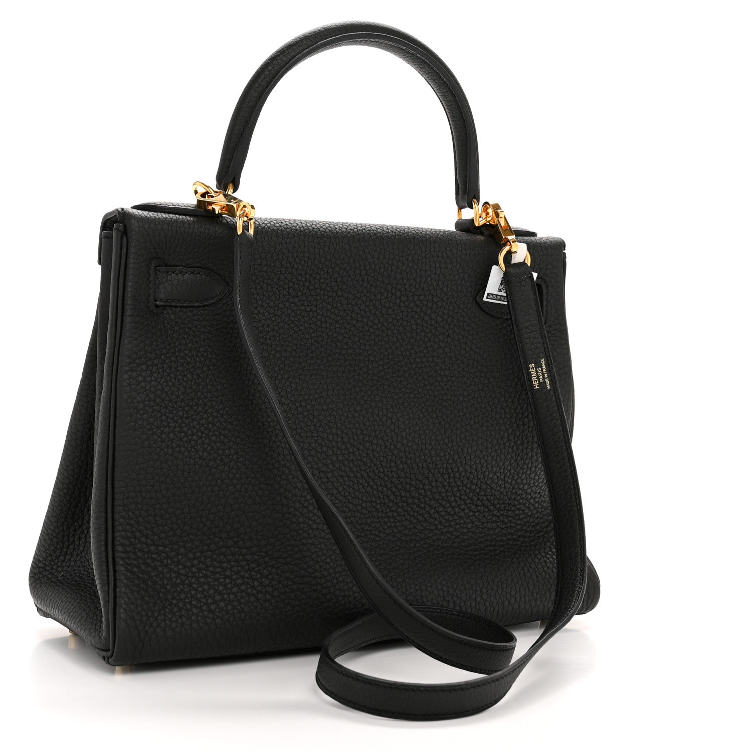Hermes Taurillon Clemence Kelly Retourne 28 Black 3 of 13