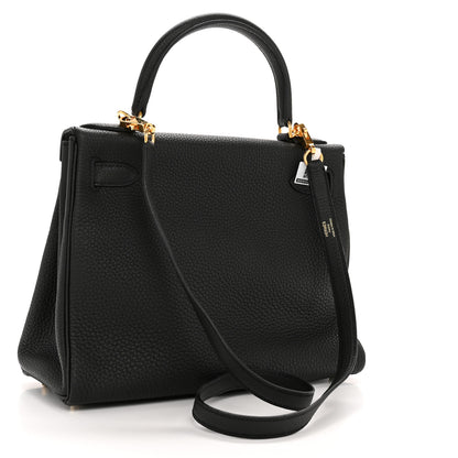 Hermes Taurillon Clemence Kelly Retourne 28 Black 3 of 13