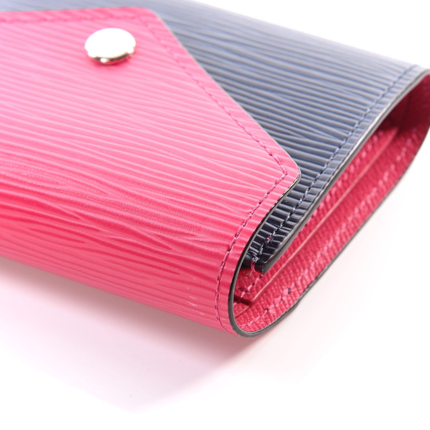 Louis Vuitton Epi Victorine Wallet Indigo Hot Pink 8 of 10