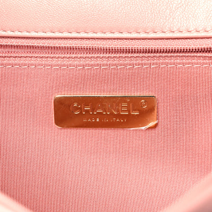 Chanel Goatskin Quilted Medium Chanel 19 Flap Light Pink 6 of 10