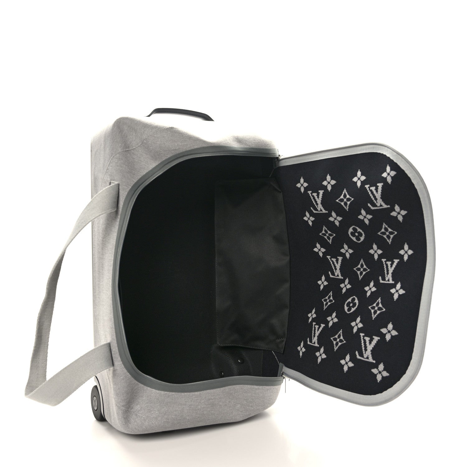 Louis Vuitton Knit Monogram Horizon Soft Duffle 55 Grey 5 of 9