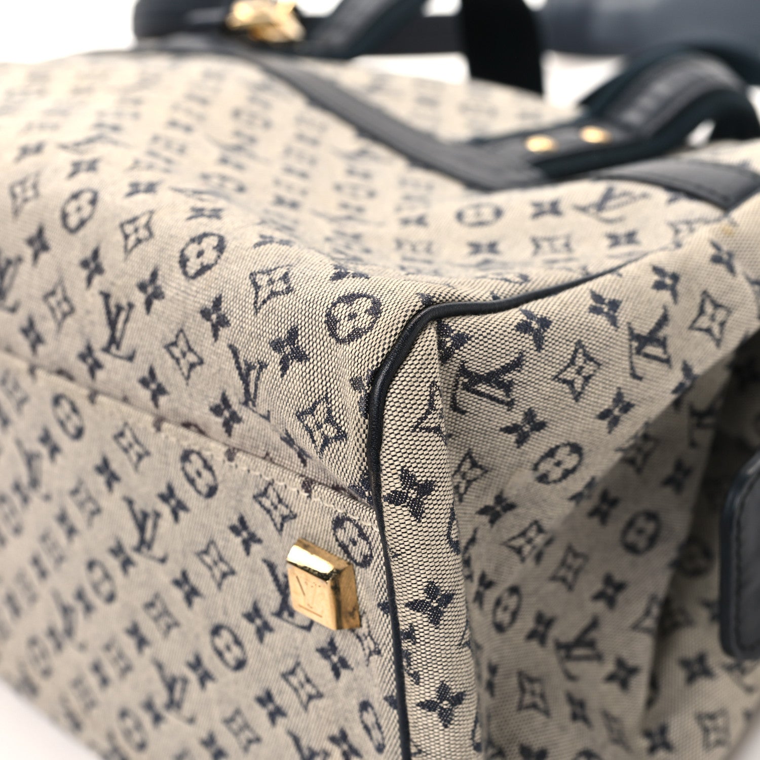 Louis Vuitton LOUIS VUITTON Mini Monogram Josephine GM Blue 9 of 13