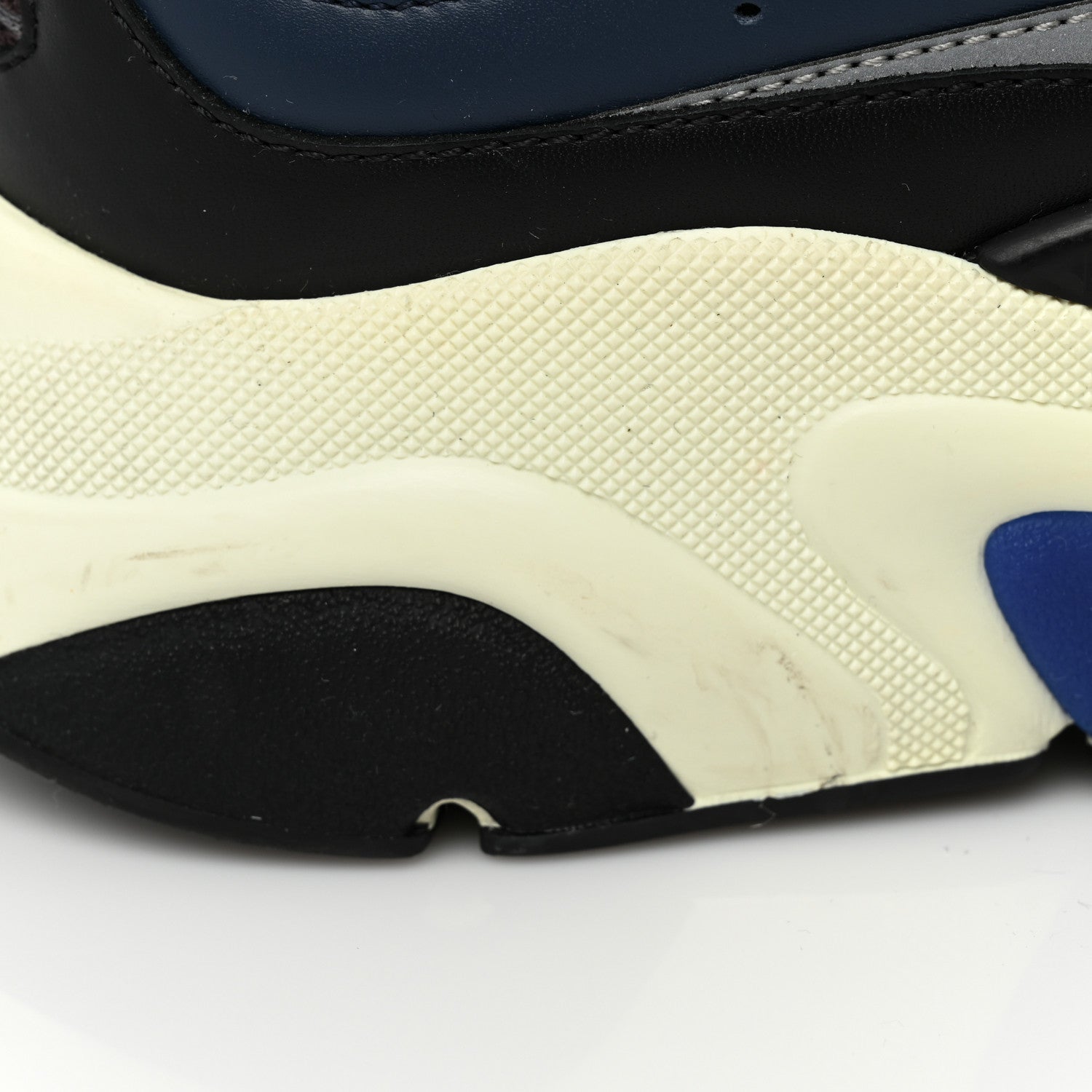 Christian Dior Technical Mesh Calfskin Mens B22 Sneakers 44 Blue Black 14 of 16