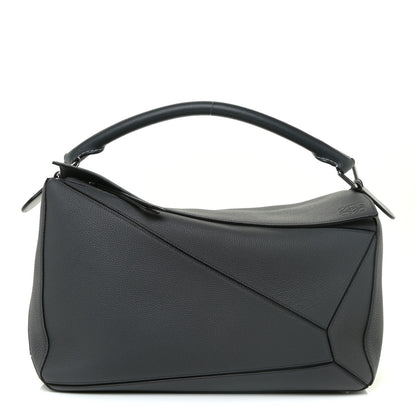 Loewe Calfskin Large Puzzle Bag Grey 1 of 11