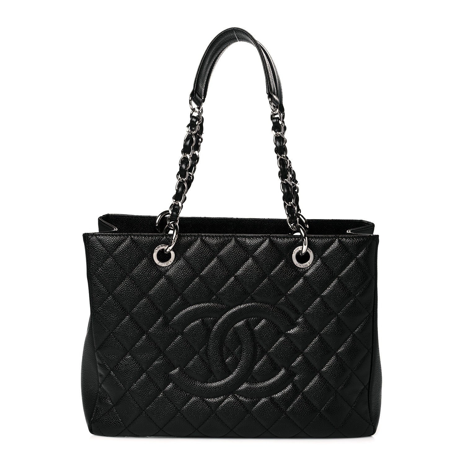 Chanel Caviar Quilted Grand Shopping Tote GST Black 1 of 9
