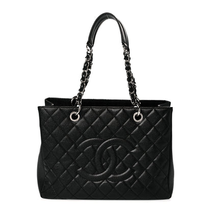 Chanel Caviar Quilted Grand Shopping Tote GST Black 1 of 9