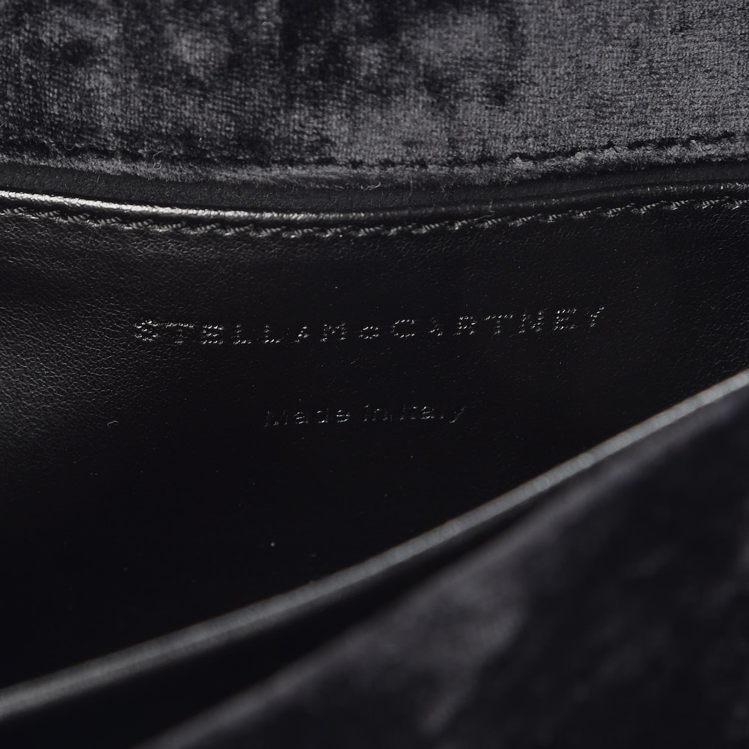 Stella McCartney Velvet Nina Fold Over Black 7 of 8