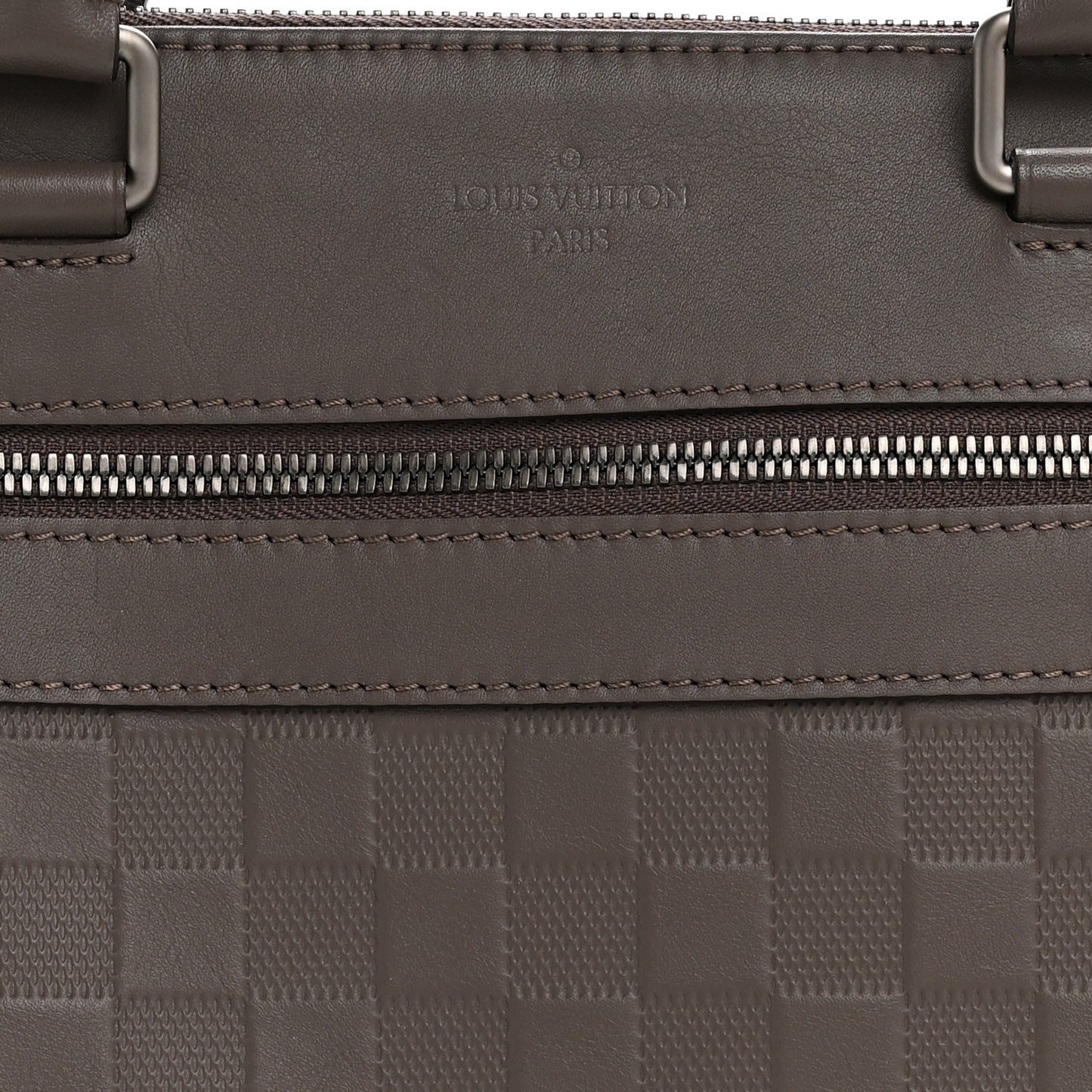 Damier Infini Porte-Documents Jour NM Granit