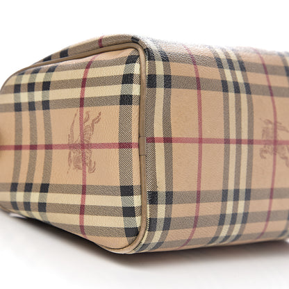 Burberry Haymarket Check Small Chester Bowling Bag Beige 15 of 16