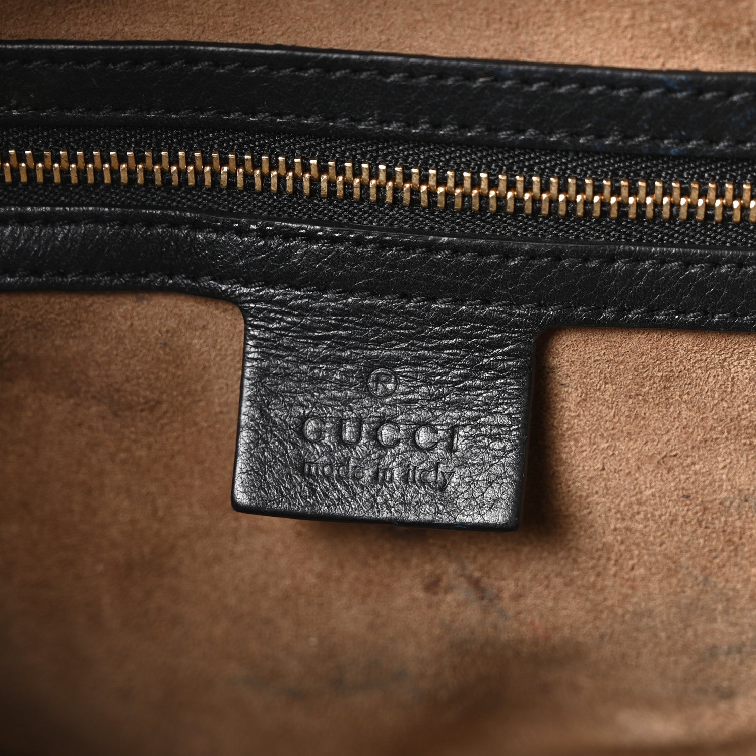 Gucci GG Supreme Monogram Medium Padlock Tote Black 6 of 10