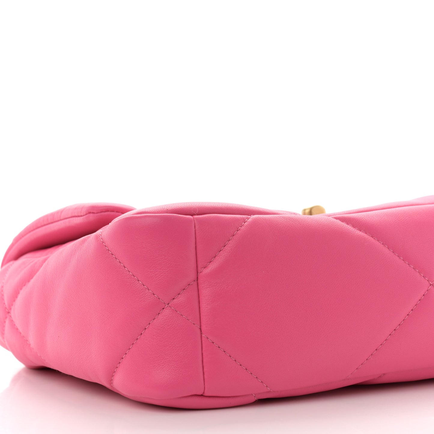 Lambskin Quilted Medium Chanel 19 Flap Dark Pink