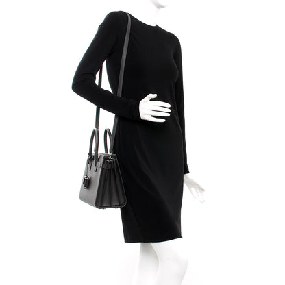 Saint Laurent Grained Calfskin Baby Sac De Jour Earth 2 of 8