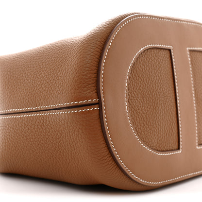 Hermes Taurillon Clemence Swift In-The-Loop 23 Bag Gold 9 of 10