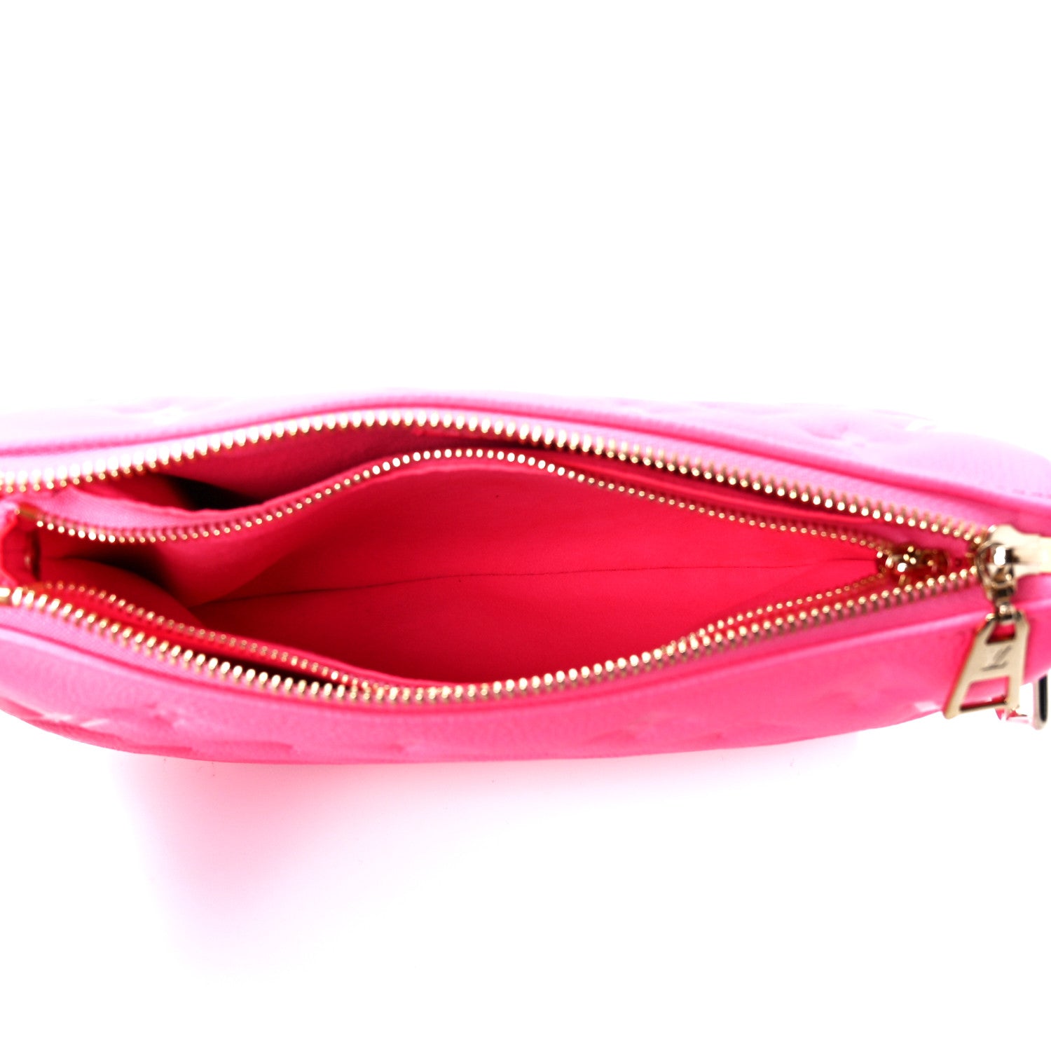 Louis Vuitton Calfskin Embossed Monogram Coussin BB Rose Fluo 5 of 10