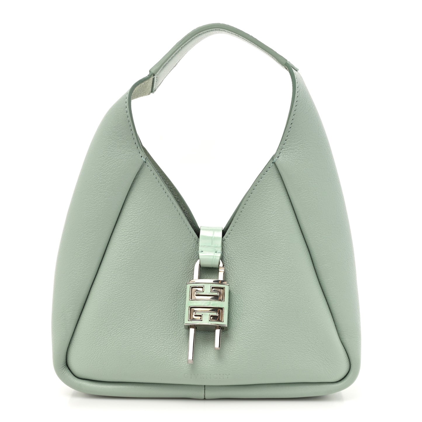 Textured Calfskin Mini G Hobo Celadon