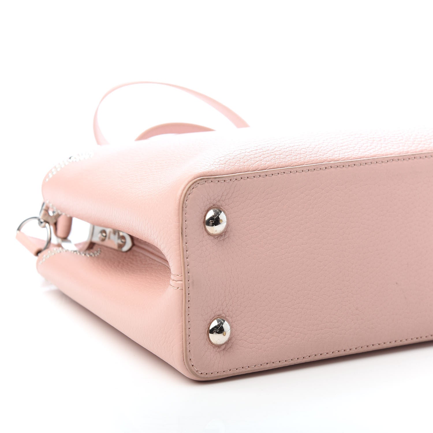 Louis Vuitton Taurillon Flowers Capucines PM Magnolia 7 of 9