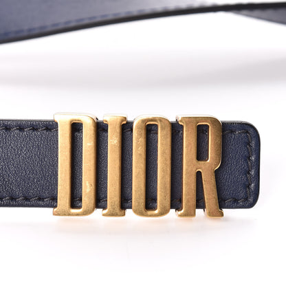 Christian Dior Calfskin D Fence Belt 85 Navy 10 of 10