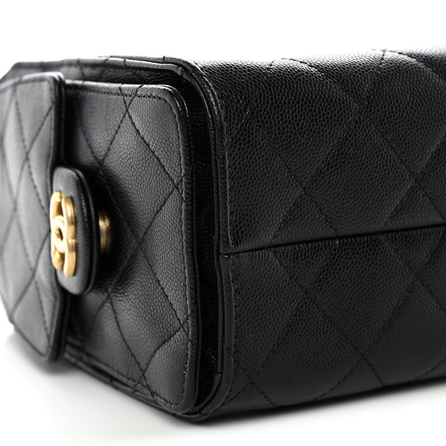 Chanel Caviar Quilted Mini Chanel 25 Handbag Black 9 of 10