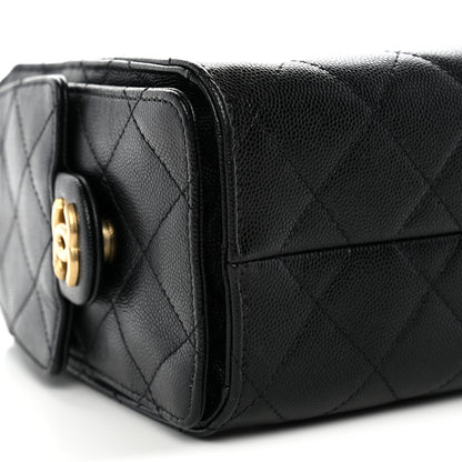 Chanel Caviar Quilted Mini Chanel 25 Handbag Black 9 of 10