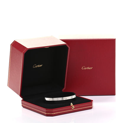 Cartier 18K White Gold LOVE Cuff Bracelet 21 5 of 5
