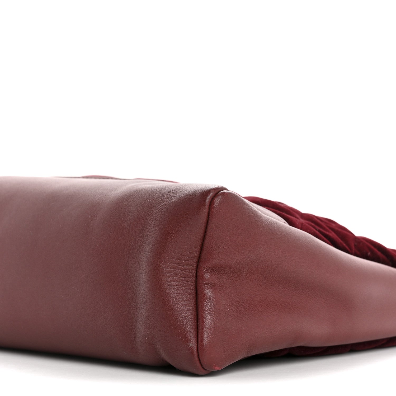 Chanel Velvet Lambskin Quilted Small 31 Shopping Bag Burgundy 10 of 13