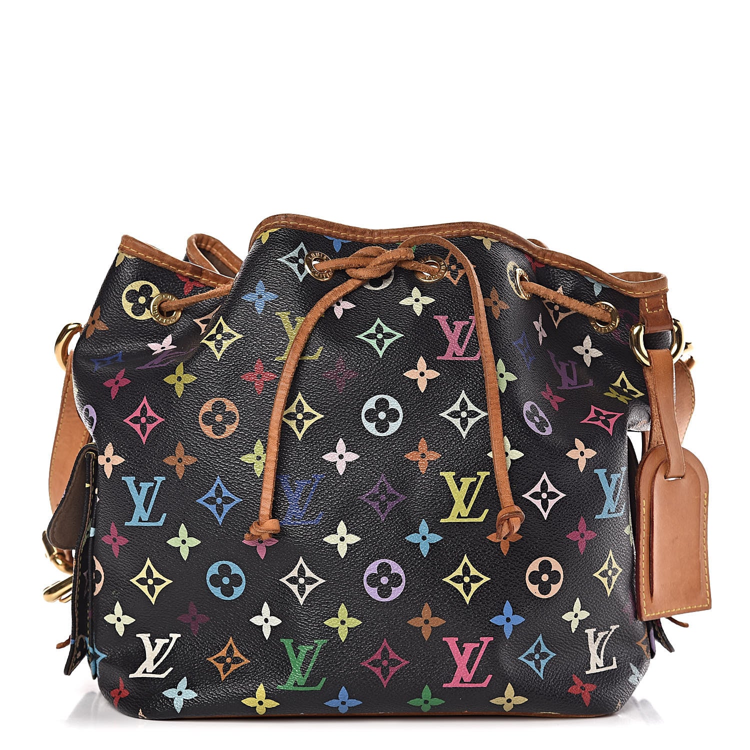 Louis Vuitton Monogram Multicolor Petit Noe Black 1 of 14