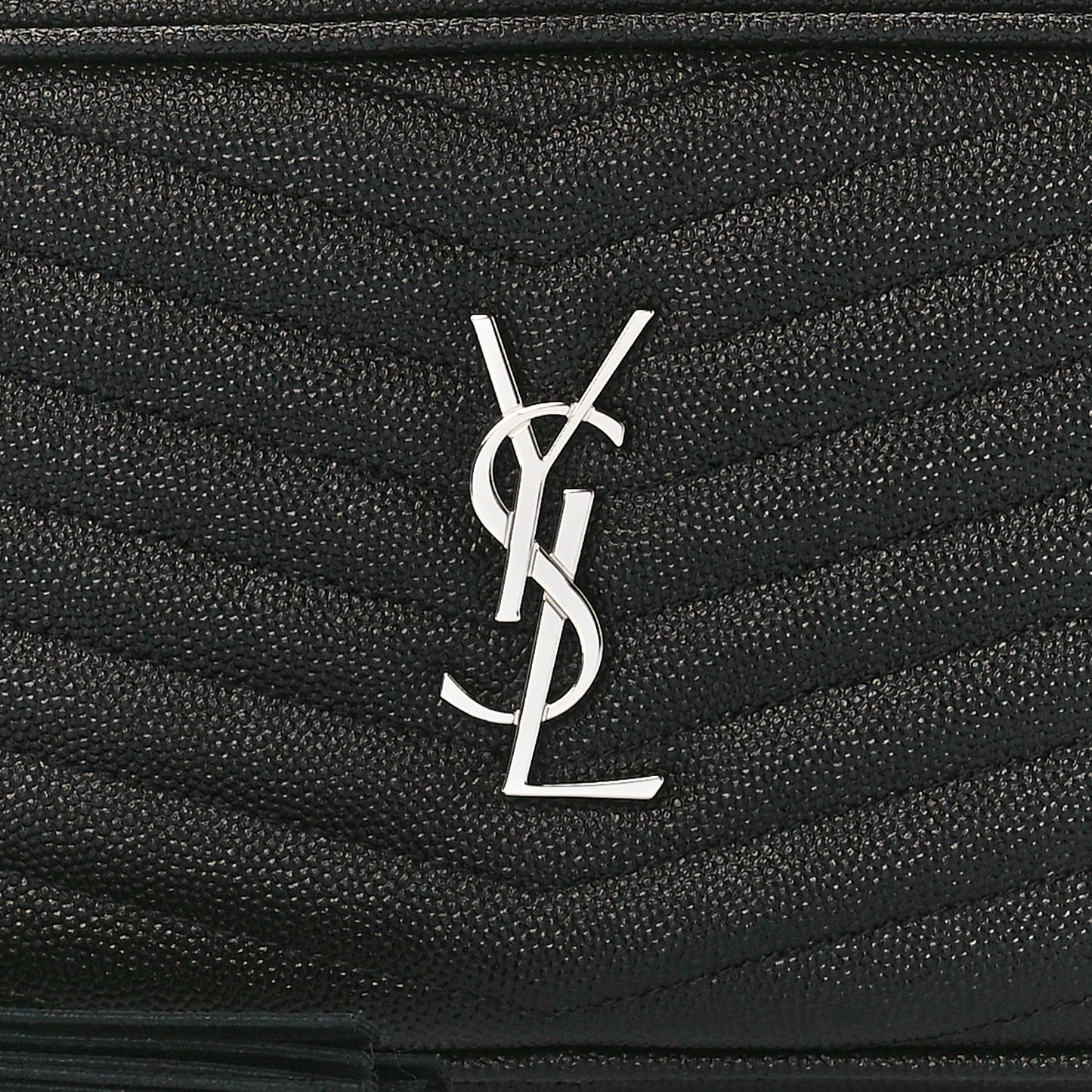 Grain De Poudre Matelasse Monogram Mini Lou Camera Bag Black