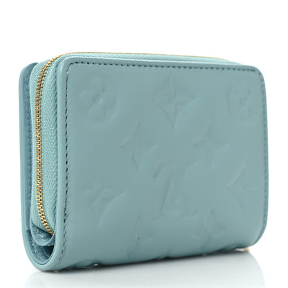 Louis Vuitton Lambskin Embossed Monogram Lou Coussin Wallet Bleu 3 of 7