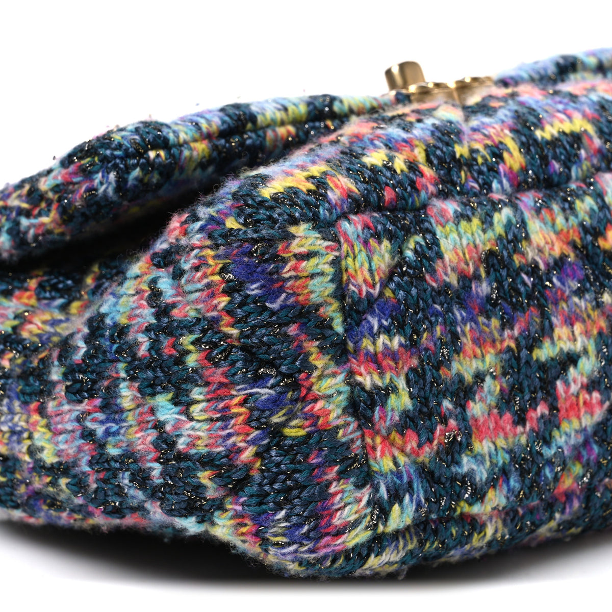 Tweed Quilted Medium Chanel 19 Flap Dark Multicolor