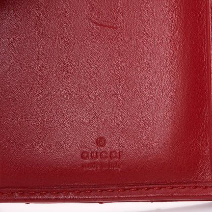 Gucci Calfskin Matelasse GG Marmont Wallet Hibiscus Red 6 of 9