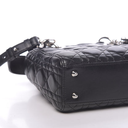Christian Dior Lambskin Cannage Small Lucky Badges My Lady Dior Black 7 of 9
