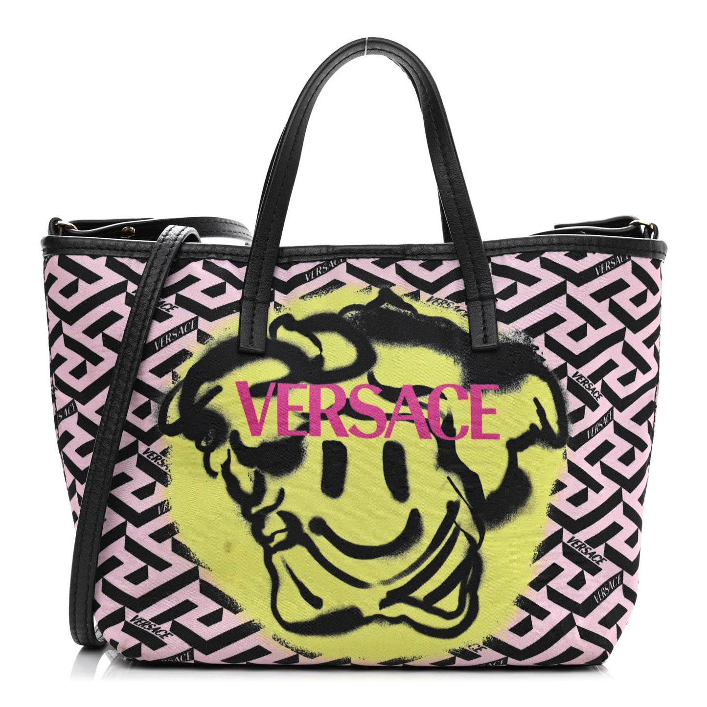 Calfskin Monogram Smile Medusa Tote Multicolor