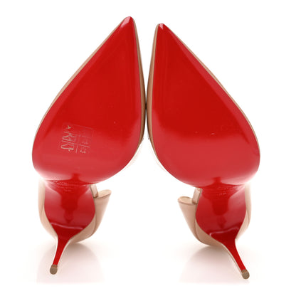 Christian Louboutin Patent Iriza 100 Pumps 38 Nude 6 of 10