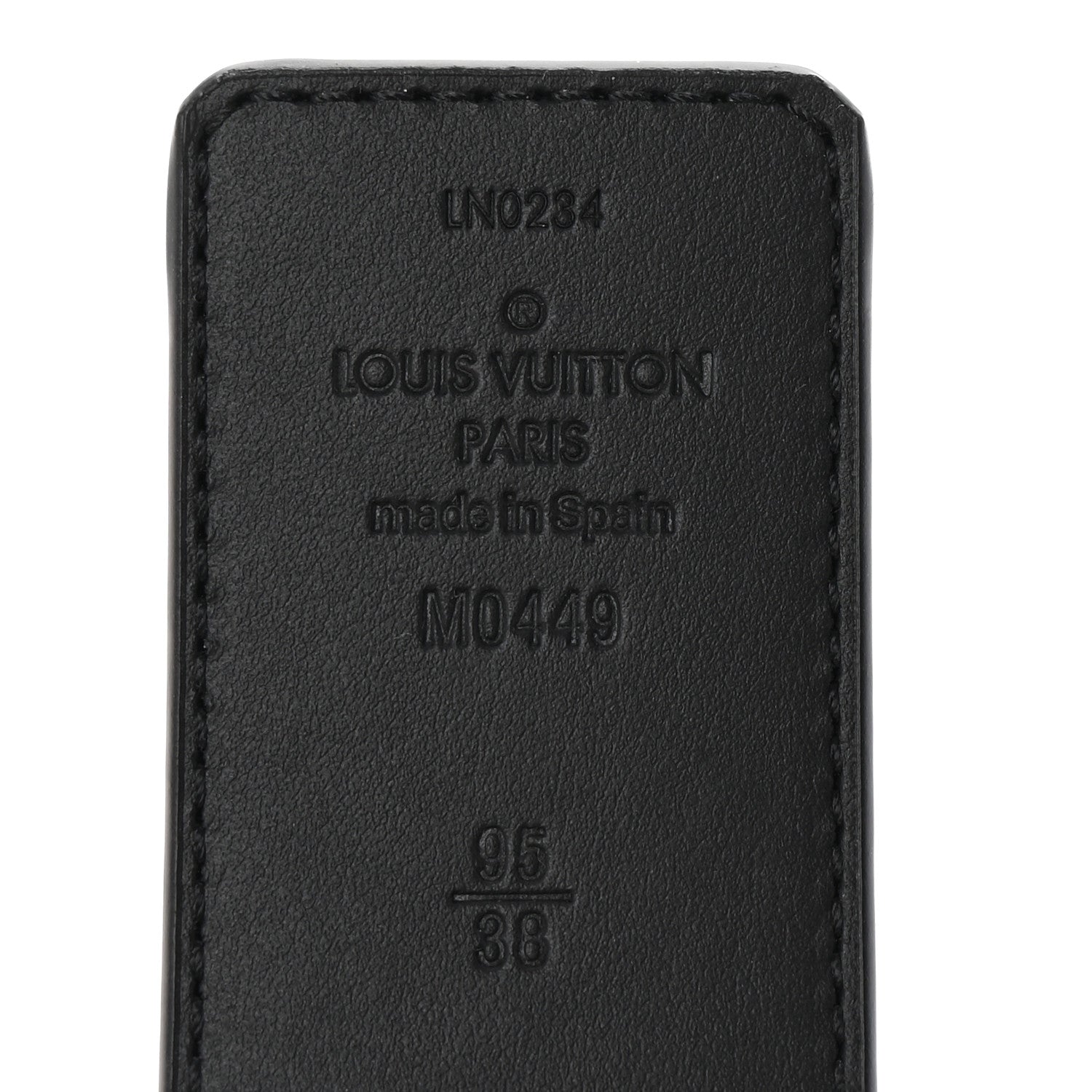 Louis Vuitton Monogram Eclipse Taigarama 40mm LV Initiales Reversible Belt 95 38 Black 5 of 6