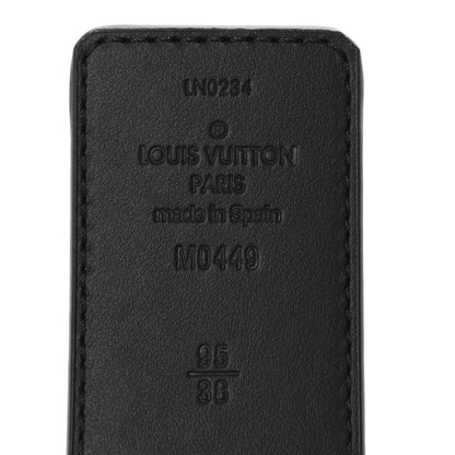 Louis Vuitton Monogram Eclipse Taigarama 40mm LV Initiales Reversible Belt 95 38 Black 5 of 6