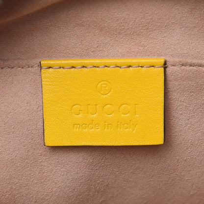 Gucci Calfskin Matelasse Mini GG Marmont Chain Shoulder Bag Stone Topaz 6 of 15