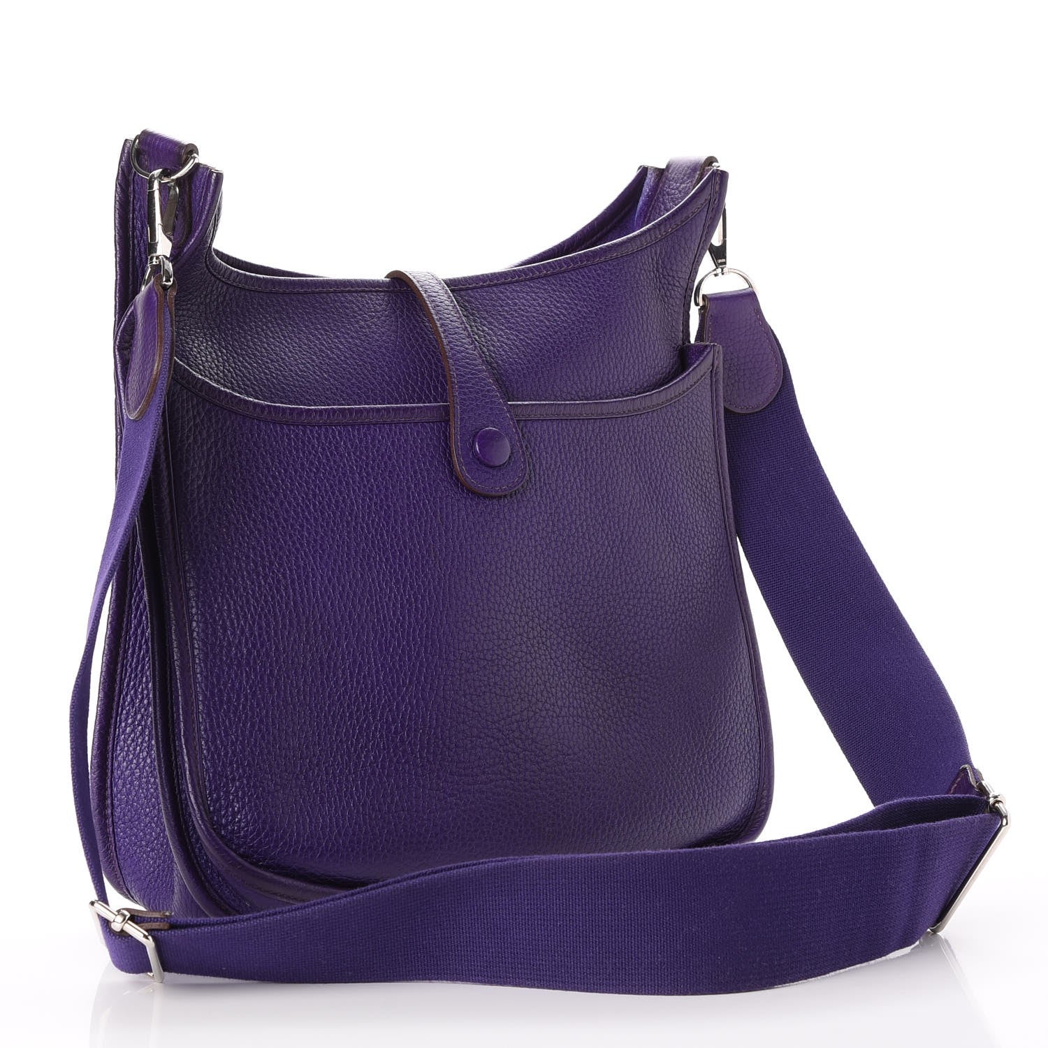 Hermes Taurillon Clemence Evelyne III PM Iris 3 of 8