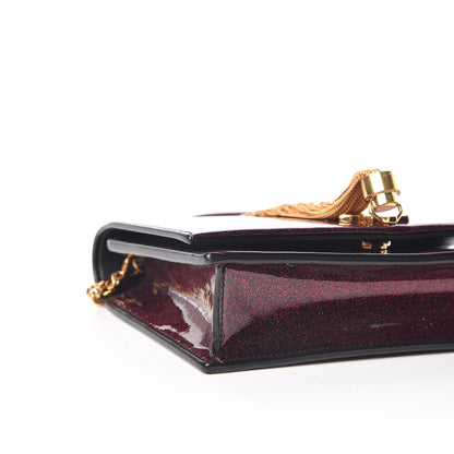 Saint Laurent Patent Glitter Small Monogram Kate Tassel Satchel Bright Fuchsia 8 of 9