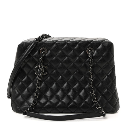 Chanel Caviar Quilted Small City Shopping Tote Black 1 of 10