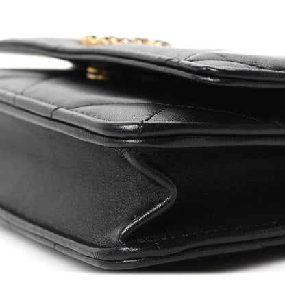 Chanel Lambskin Quilted Chanel 19 Wallet On Chain WOC Black 11 of 11