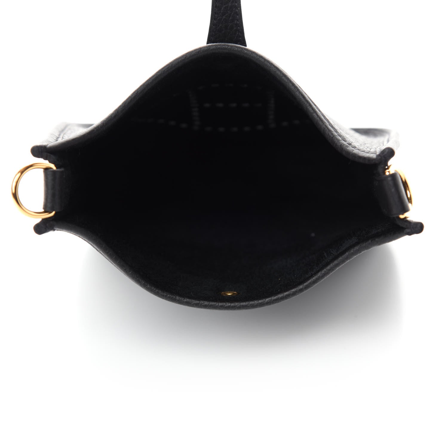 Hermes Taurillon Clemence Evelyne TPM Black 5 of 11