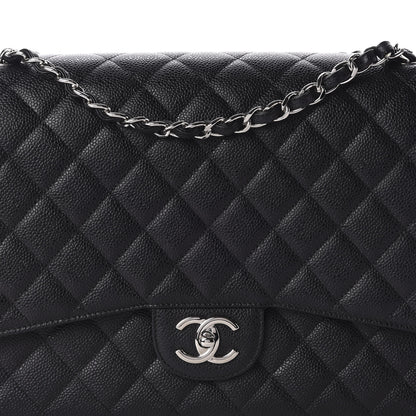 Chanel Caviar Quilted Maxi Double Flap Black 10 of 11