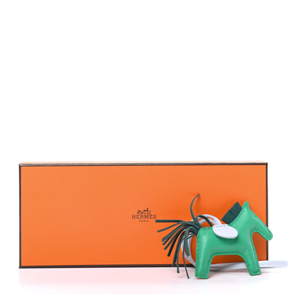 Hermes Milo Lambskin Grigri Rodeo Horse Bag Charm PM Menthe Malachite Brume 6 of 6