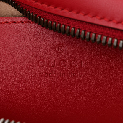 Gucci Calfskin Matelasse Small GG Marmont Chain Shoulder Bag Hibiscus Red 6 of 10