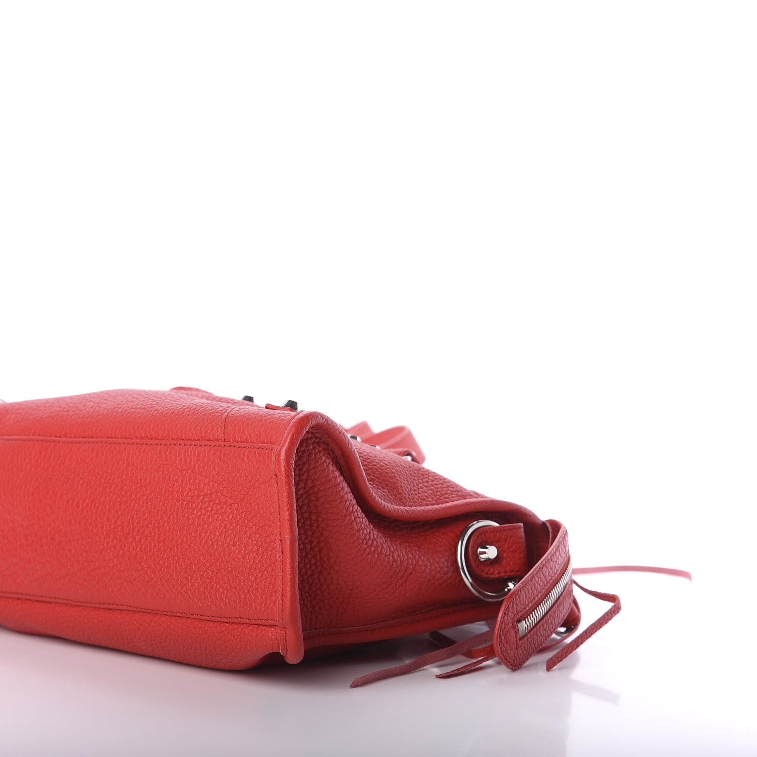 Balenciaga Vibrato Calfskin Classic Silver Hardware S City Rouge Cerise 9 of 13